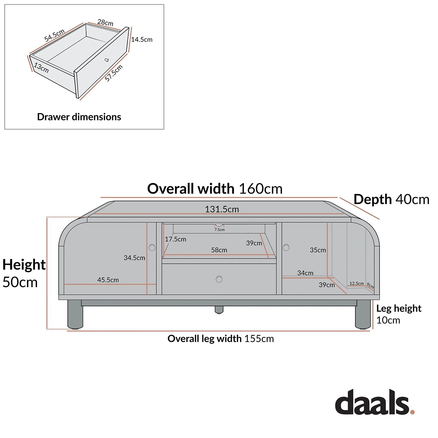 Maude 160cm Wide TV Unit in Natural Ash β Mid-Century Media Console with Antique Brass Detail 3 Maude 160cm Wide TV Unit in Natural Ash β Mid-Century Media Console with Antique Brass Detail - Image 3