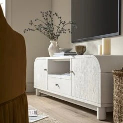Maude TV Unit, Washed White Ash -Daals Store XXTV 049 WHITE WHITE scene4