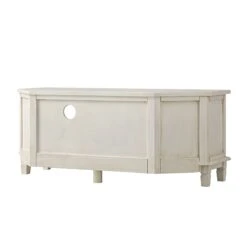 Chantilly Whitewashed Corner TV Unit with Floral Carved Detail 29 Chantilly Whitewashed Corner TV Unit with Floral Carved Detail -Daals Store XXTV 053 WHITEWASH WB6