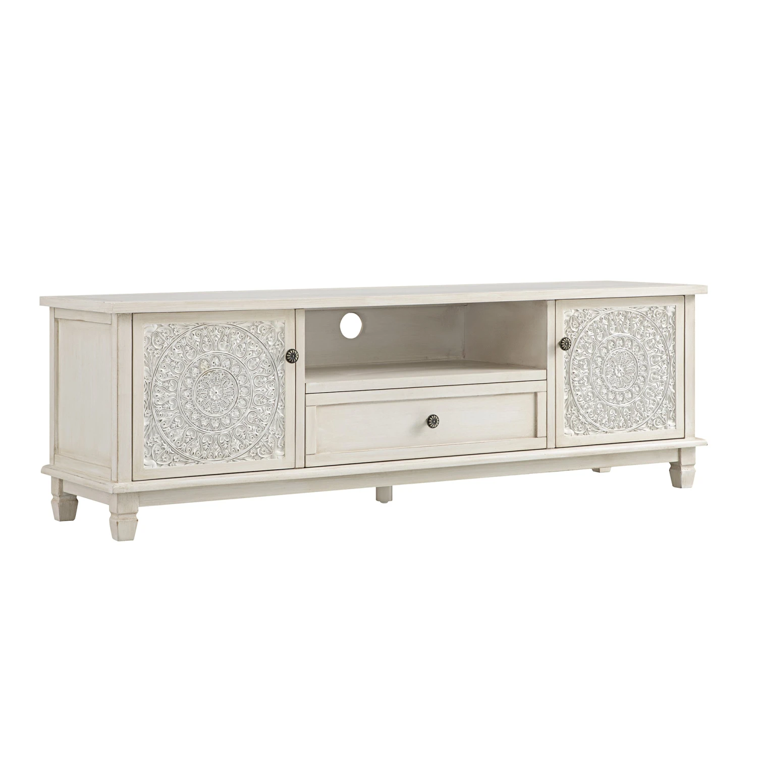 Chantilly Whitewashed 150cm Wide TV Unit 8 Chantilly Whitewashed 150cm Wide TV Unit - Image 8
