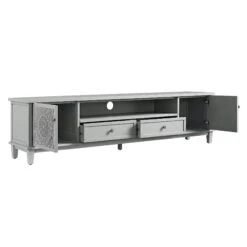 Chantilly Mid Grey 200cm Wide TV Unit -Daals Store XXTV 055 GREY WB3