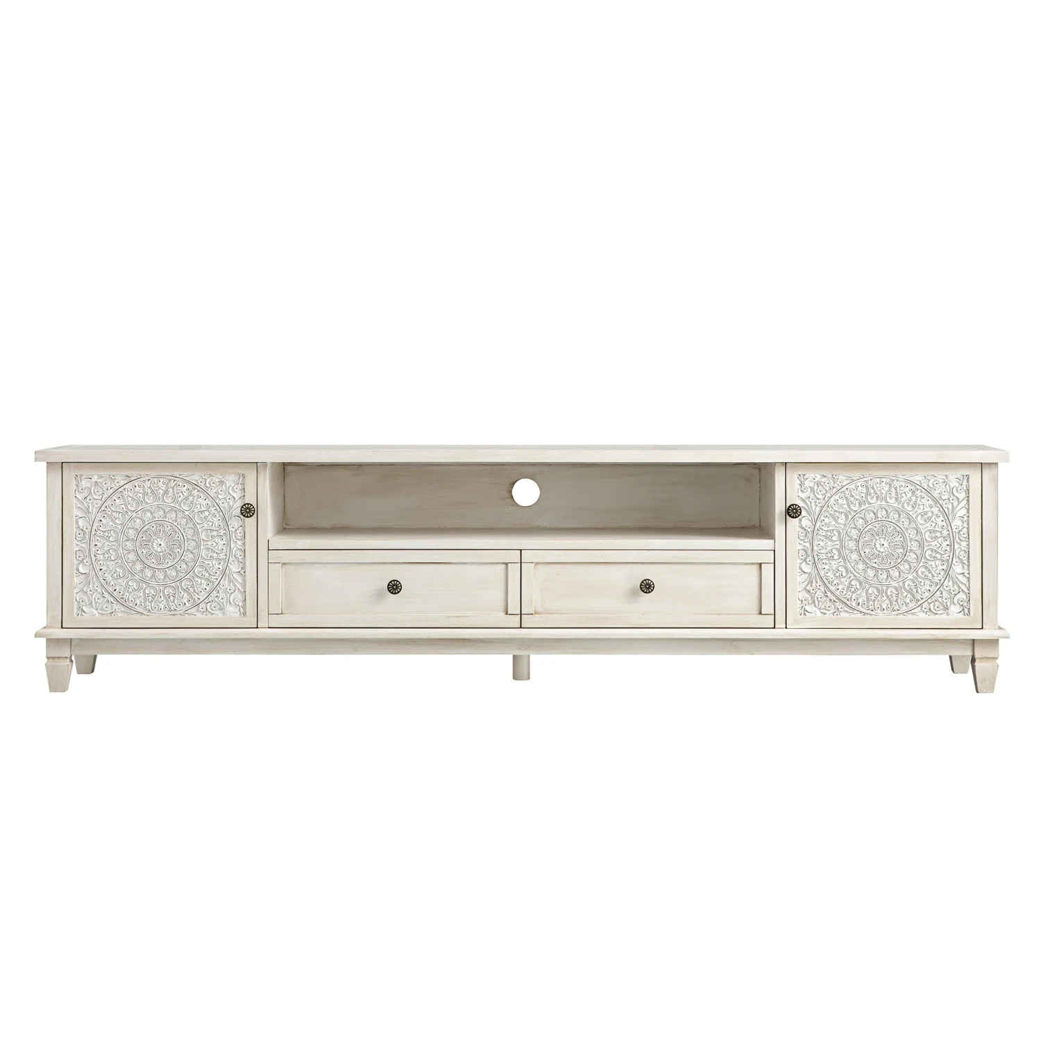 Chantilly Whitewashed 200cm Wide TV Unit 8 Chantilly Whitewashed 200cm Wide TV Unit - Image 8