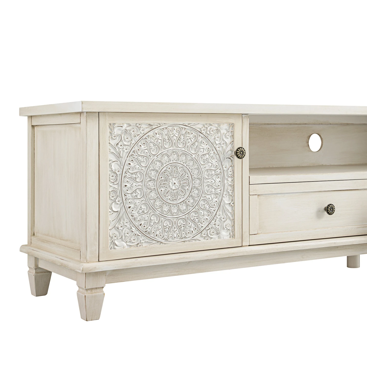 Chantilly Whitewashed 200cm Wide TV Unit 16 Chantilly Whitewashed 200cm Wide TV Unit - Image 16