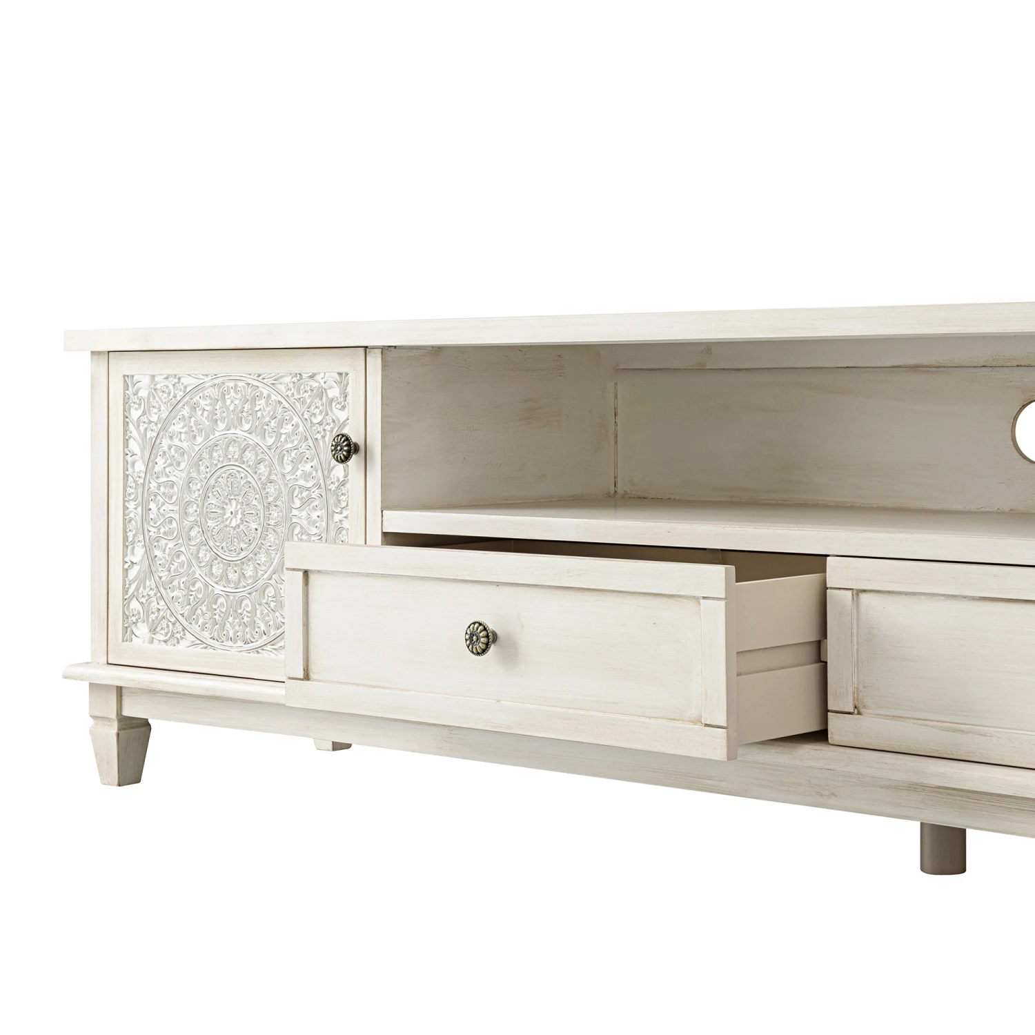 Chantilly Whitewashed 200cm Wide TV Unit 17 Chantilly Whitewashed 200cm Wide TV Unit - Image 17