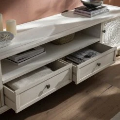 Chantilly Whitewashed 200cm Wide TV Unit 23 Chantilly Whitewashed 200cm Wide TV Unit -Daals Store XXTV 055 WHITEWASH scene6