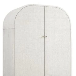 Maude Double Wardrobe, Washed White Ash With Raffia 17 Maude Double Wardrobe, Washed White Ash With Raffia -Daals Store XXWARD 040 WHITE RAF detail1