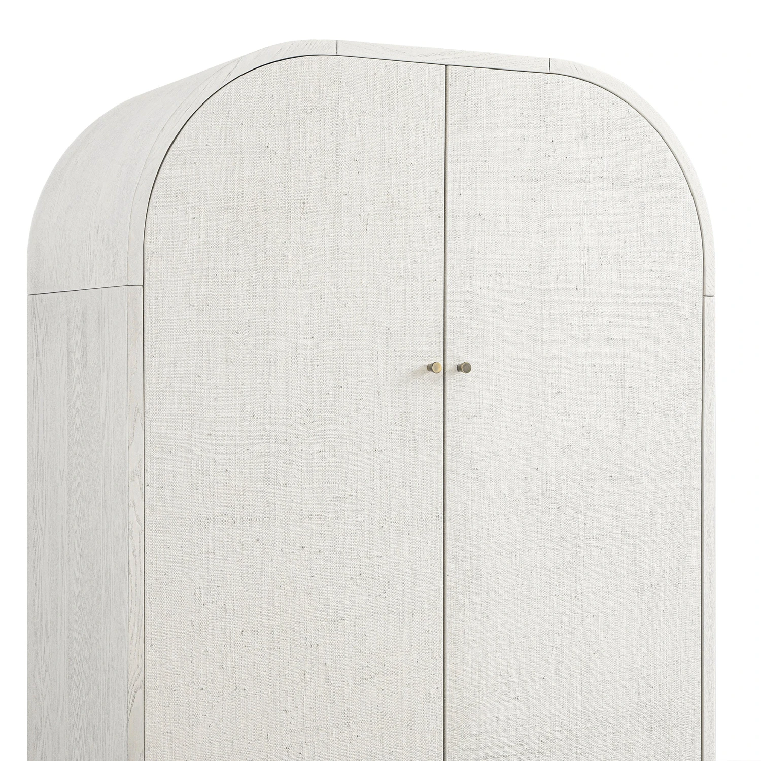 Maude Double Wardrobe, Washed White Ash With Raffia 8 Maude Double Wardrobe, Washed White Ash With Raffia - Image 8