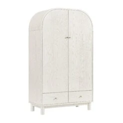 Maude Double Wardrobe, Washed White Ash -Daals Store XXWARD 041 WHITE WHITE WB2