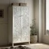 Chantilly Whitewashed Carved Double Wardrobe 22 Chantilly Whitewashed Carved Double Wardrobe -Daals Store XXWARD 051 WHITEWASH main