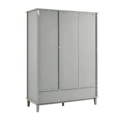 Chantilly Mid Grey Carved Triple Wardrobe 16 Chantilly Mid Grey Carved Triple Wardrobe -Daals Store XXWARD 052 GREY WB6