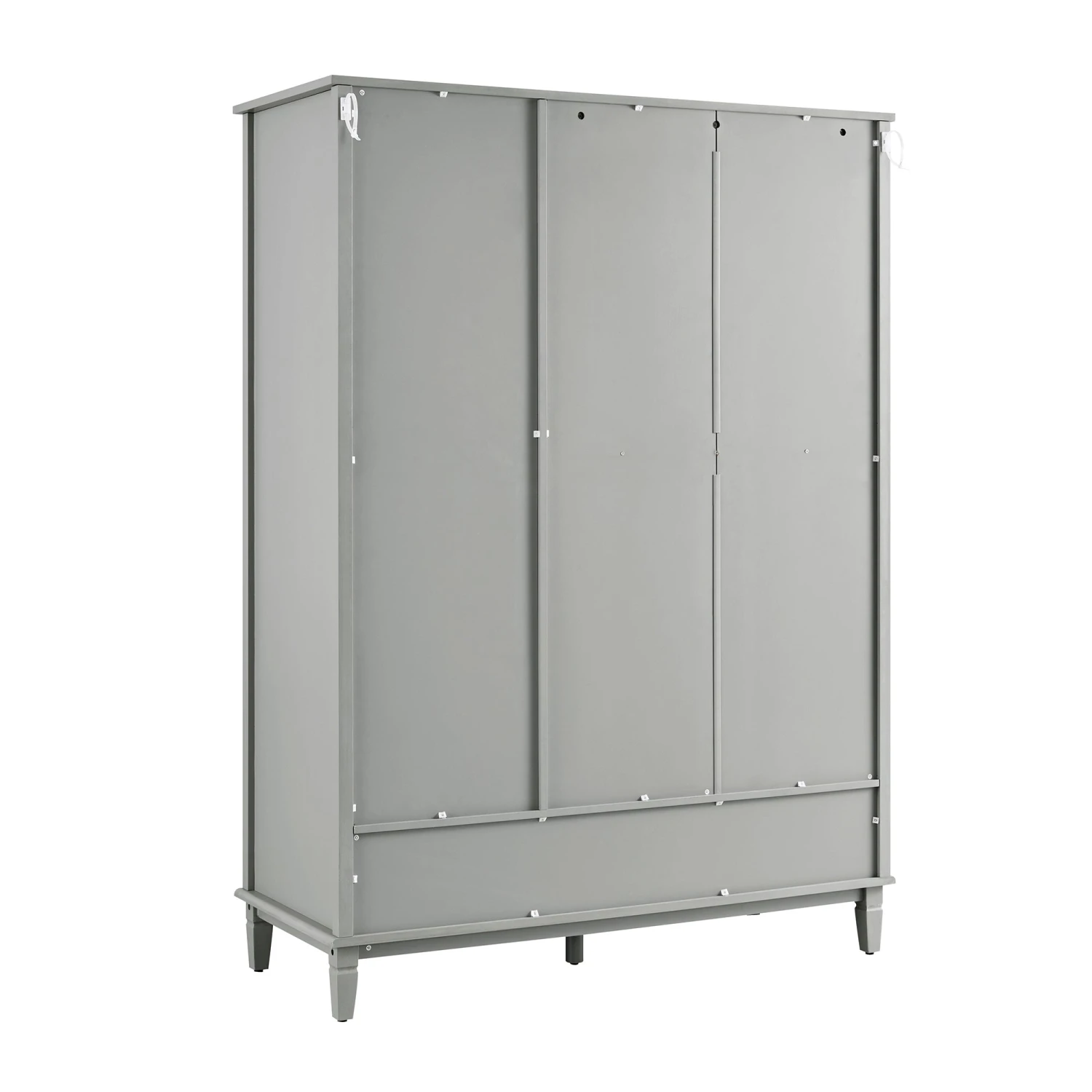 Chantilly Mid Grey Carved Triple Wardrobe 7 Chantilly Mid Grey Carved Triple Wardrobe - Image 7