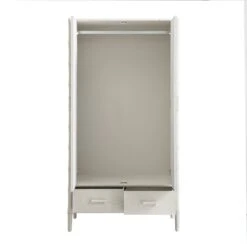 Elstowe Faux Bamboo Double Wardrobe, Shaded White 27 Elstowe Faux Bamboo Double Wardrobe, Shaded White -Daals Store XXWARD 068 BEIGE WB4