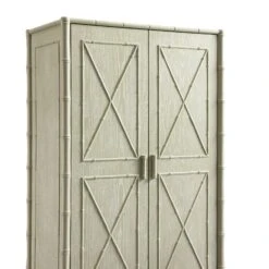 Elstowe Faux Bamboo Double Wardrobe, Sage Green -Daals Store XXWARD 068 GREEN detail1