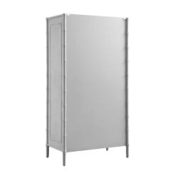 Elstowe Faux Bamboo Double Wardrobe, Warm Grey 27 Elstowe Faux Bamboo Double Wardrobe, Warm Grey -Daals Store XXWARD 068 GREY WB6
