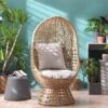 Nerida Natural Rattan Swivel Cocoon Chair β Hand-Woven Egg Chair with Deep-Fill Cushions 21 Nerida Natural Rattan Swivel Cocoon Chair β Hand-Woven Egg Chair with Deep-Fill Cushions -Daals Store YSYG 003 NATURAL main