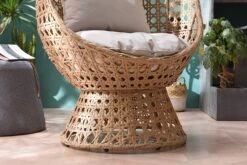 Nerida Natural Rattan Swivel Cocoon Chair β Hand-Woven Egg Chair with Deep-Fill Cushions 11 Nerida Natural Rattan Swivel Cocoon Chair β Hand-Woven Egg Chair with Deep-Fill Cushions -Daals Store YSYG 003 NATURAL scene3