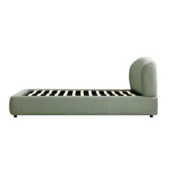 Constance Winged Headboard Ottoman Storage Bed, Olive Linen -Daals Store ZD 2182 OLIVE LIN WB5