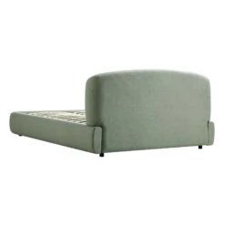Constance Winged Headboard Ottoman Storage Bed, Olive Linen -Daals Store ZD 2182 OLIVE LIN WB6