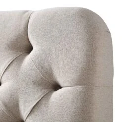 Leamington Deep-Buttoned Upholstered Bed, Oatmeal Fabric -Daals Store ZX 1063 BEIGE FAB detail2