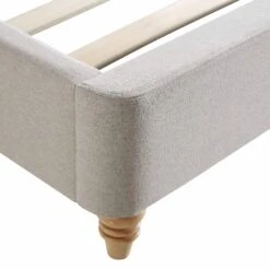 Leamington Deep-Buttoned Upholstered Bed, Oatmeal Fabric -Daals Store ZX 1063 BEIGE FAB detail3
