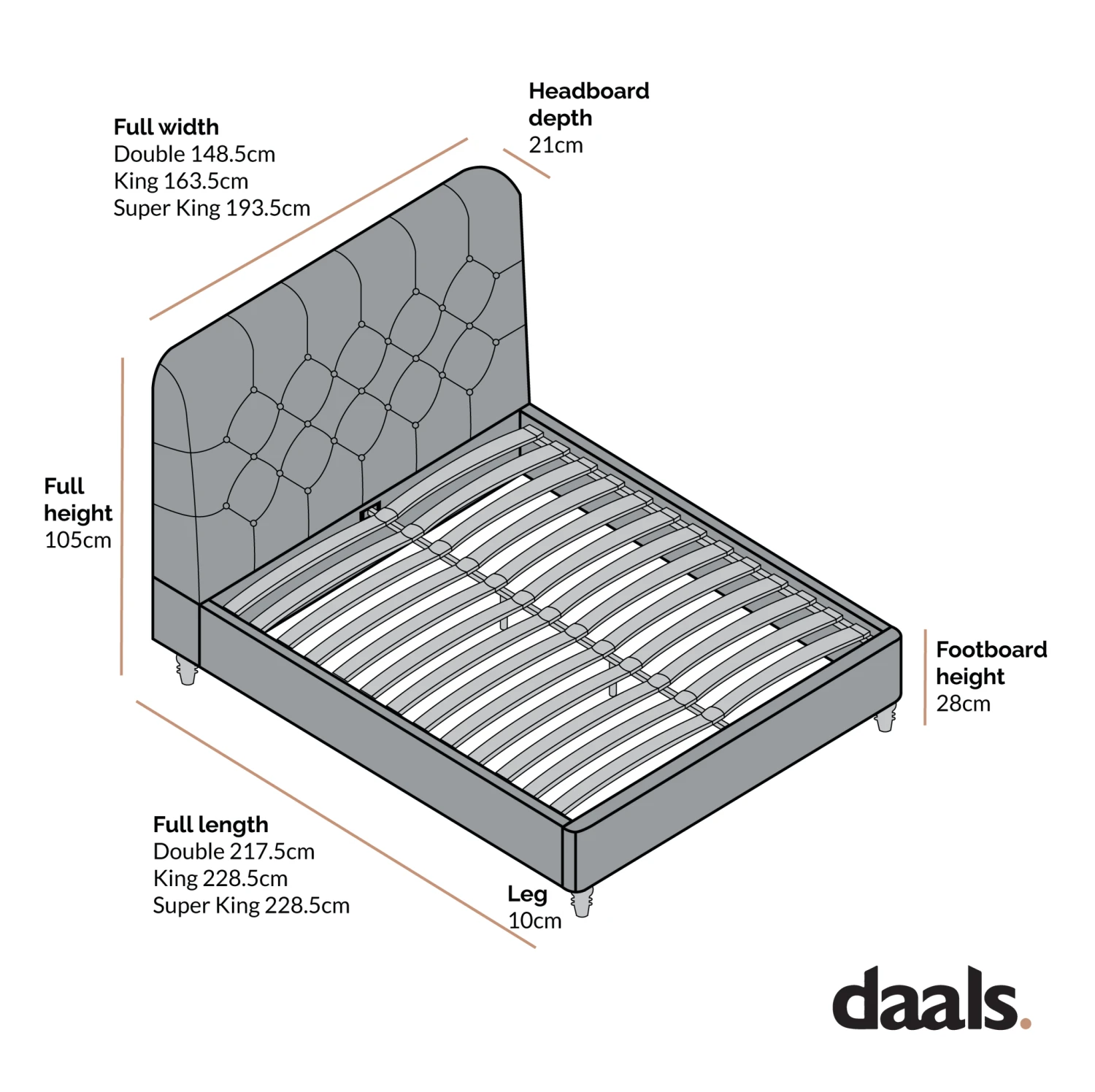 Leamington Deep-Buttoned Upholstered Bed, Midnight Blue Velvet 6 Leamington Deep-Buttoned Upholstered Bed, Midnight Blue Velvet - Image 6