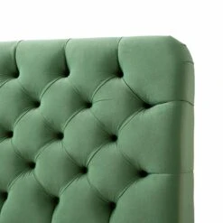 Leamington Deep-Buttoned Upholstered Bed, Meadow Green Velvet 24 Leamington Deep-Buttoned Upholstered Bed, Meadow Green Velvet -Daals Store ZX 1063 CUCU VEL detail2