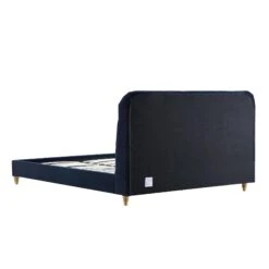 Leamington Deep-Buttoned Upholstered Bed, Midnight Blue Velvet 23 Leamington Deep-Buttoned Upholstered Bed, Midnight Blue Velvet -Daals Store ZX 1063 NAVY VEL WB5