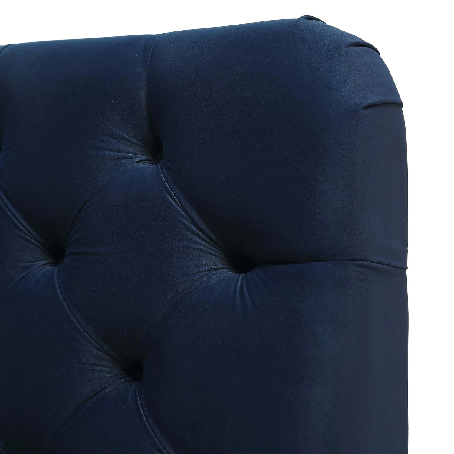 Leamington Deep-Buttoned Upholstered Bed, Midnight Blue Velvet 11 Leamington Deep-Buttoned Upholstered Bed, Midnight Blue Velvet - Image 11