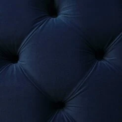 Leamington Deep-Buttoned Upholstered Bed, Midnight Blue Velvet 26 Leamington Deep-Buttoned Upholstered Bed, Midnight Blue Velvet -Daals Store ZX 1063 NAVY VEL detail3