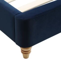 Leamington Deep-Buttoned Upholstered Bed, Midnight Blue Velvet 27 Leamington Deep-Buttoned Upholstered Bed, Midnight Blue Velvet -Daals Store ZX 1063 NAVY VEL detail4