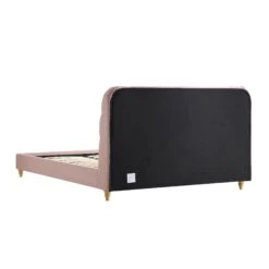 Leamington Deep-Buttoned Upholstered Bed, Rosewater Pink Fabric 23 Leamington Deep-Buttoned Upholstered Bed, Rosewater Pink Fabric -Daals Store ZX 1063 PALEPINK FAB WB5