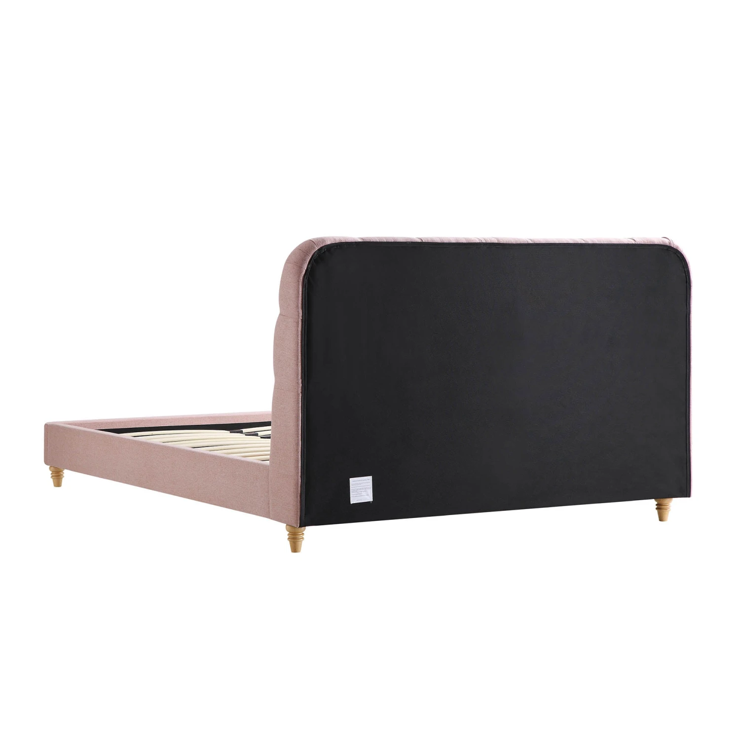 Leamington Deep-Buttoned Upholstered Bed, Rosewater Pink Fabric 9 Leamington Deep-Buttoned Upholstered Bed, Rosewater Pink Fabric - Image 9