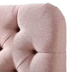 Leamington Deep-Buttoned Upholstered Bed, Rosewater Pink Fabric 25 Leamington Deep-Buttoned Upholstered Bed, Rosewater Pink Fabric -Daals Store ZX 1063 PALEPINK FAB detail2