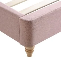 Leamington Deep-Buttoned Upholstered Bed, Rosewater Pink Fabric 27 Leamington Deep-Buttoned Upholstered Bed, Rosewater Pink Fabric -Daals Store ZX 1063 PALEPINK FAB detail4