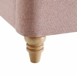 Leamington Deep-Buttoned Upholstered Bed, Rosewater Pink Fabric 28 Leamington Deep-Buttoned Upholstered Bed, Rosewater Pink Fabric -Daals Store ZX 1063 PALEPINK FAB detail5