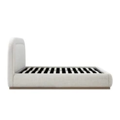 Luella Upholstered Wooden Plinth Base Storage Bed, Ecru Boucle -Daals Store ZX 1151 ECRU BOU WB4