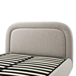 Luella Upholstered Wooden Plinth Base Storage Bed, Sand Fabric 32 Luella Upholstered Wooden Plinth Base Storage Bed, Sand Fabric -Daals Store ZX 1151 SAND FAB detail1