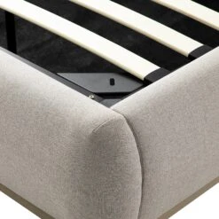 Luella Upholstered Wooden Plinth Base Storage Bed, Sand Fabric 34 Luella Upholstered Wooden Plinth Base Storage Bed, Sand Fabric -Daals Store ZX 1151 SAND FAB detail3