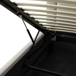 Luella Upholstered Wooden Plinth Base Storage Bed, Sand Fabric 35 Luella Upholstered Wooden Plinth Base Storage Bed, Sand Fabric -Daals Store ZX 1151 SAND FAB detail4