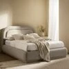 Luella Upholstered Wooden Plinth Base Storage Bed, Sand Fabric 20 Luella Upholstered Wooden Plinth Base Storage Bed, Sand Fabric -Daals Store ZX 1151 SAND FAB main