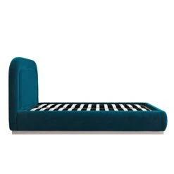 Luella Upholstered Wooden Plinth Base Storage Bed, Teal Velvet -Daals Store ZX 1151 TEAL VEL WB5