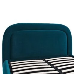 Luella Upholstered Wooden Plinth Base Storage Bed, Teal Velvet -Daals Store ZX 1151 TEAL VEL detail1