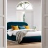 Luella Upholstered Wooden Plinth Base Storage Bed, Teal Velvet -Daals Store ZX 1151 TEAL VEL main
