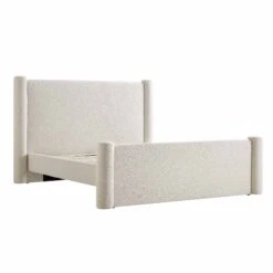 Galerie Beige Boucle Pillar Upholstered Bed 17 Galerie Beige Boucle Pillar Upholstered Bed -Daals Store ZX 2180 BEIGE BOUCLE WB2