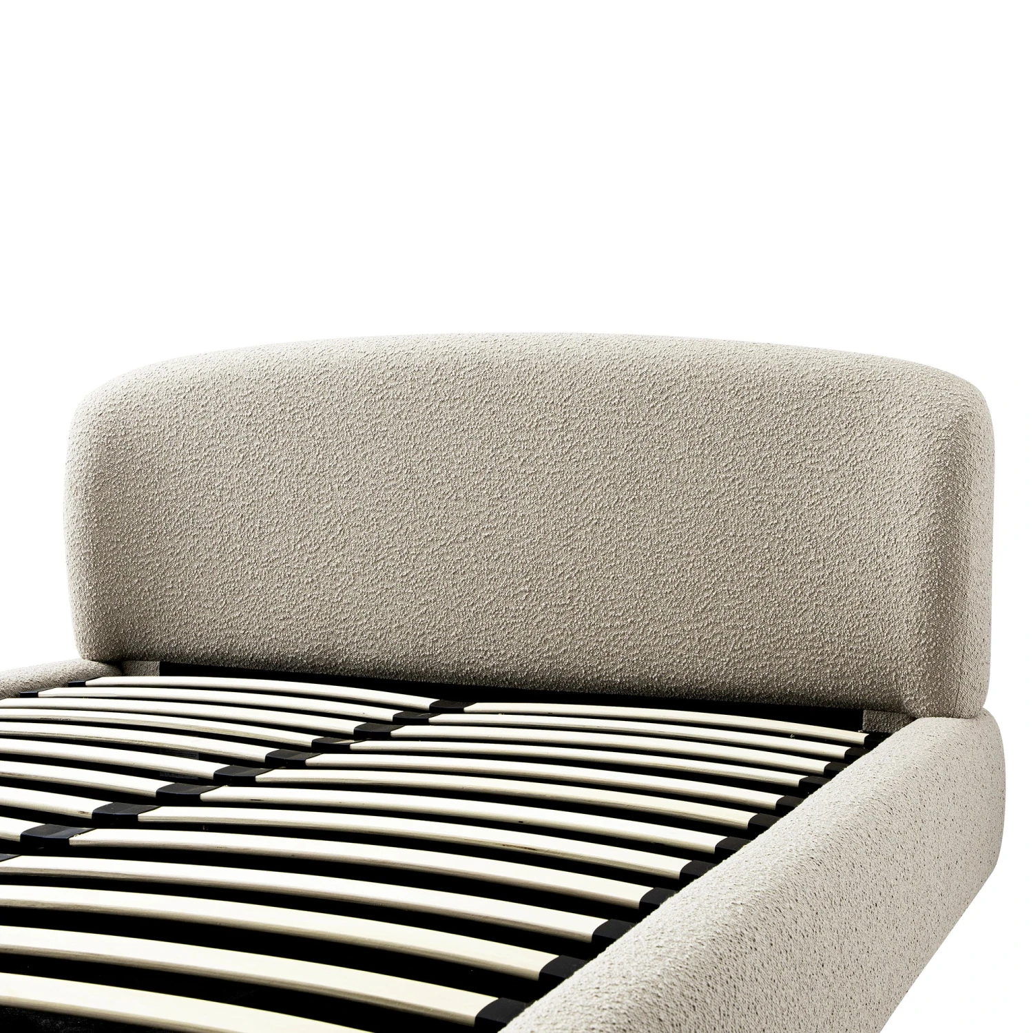 Constance Winged Headboard Ottoman Storage Bed, Light Taupe Boucle 13 Constance Winged Headboard Ottoman Storage Bed, Light Taupe Boucle - Image 13