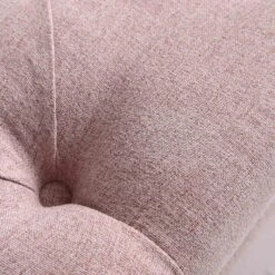 Leamington Deep-Buttoned Ottoman Storage Bench, Rosewater Pink Fabric 21 Leamington Deep-Buttoned Ottoman Storage Bench, Rosewater Pink Fabric -Daals Store ZX 2183 PALEPINK FAB detail1