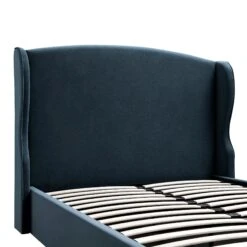 Kimberly Winged Upholstered Storage Bed, Aegean Blue Velvet 32 Kimberly Winged Upholstered Storage Bed, Aegean Blue Velvet -Daals Store ZX 2208 AEGEAN VEL detail1