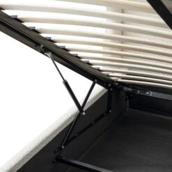 Kimberly Winged Upholstered Storage Bed, Ecru Boucle 33 Kimberly Winged Upholstered Storage Bed, Ecru Boucle -Daals Store ZX 2208 ECRU BOU detail3