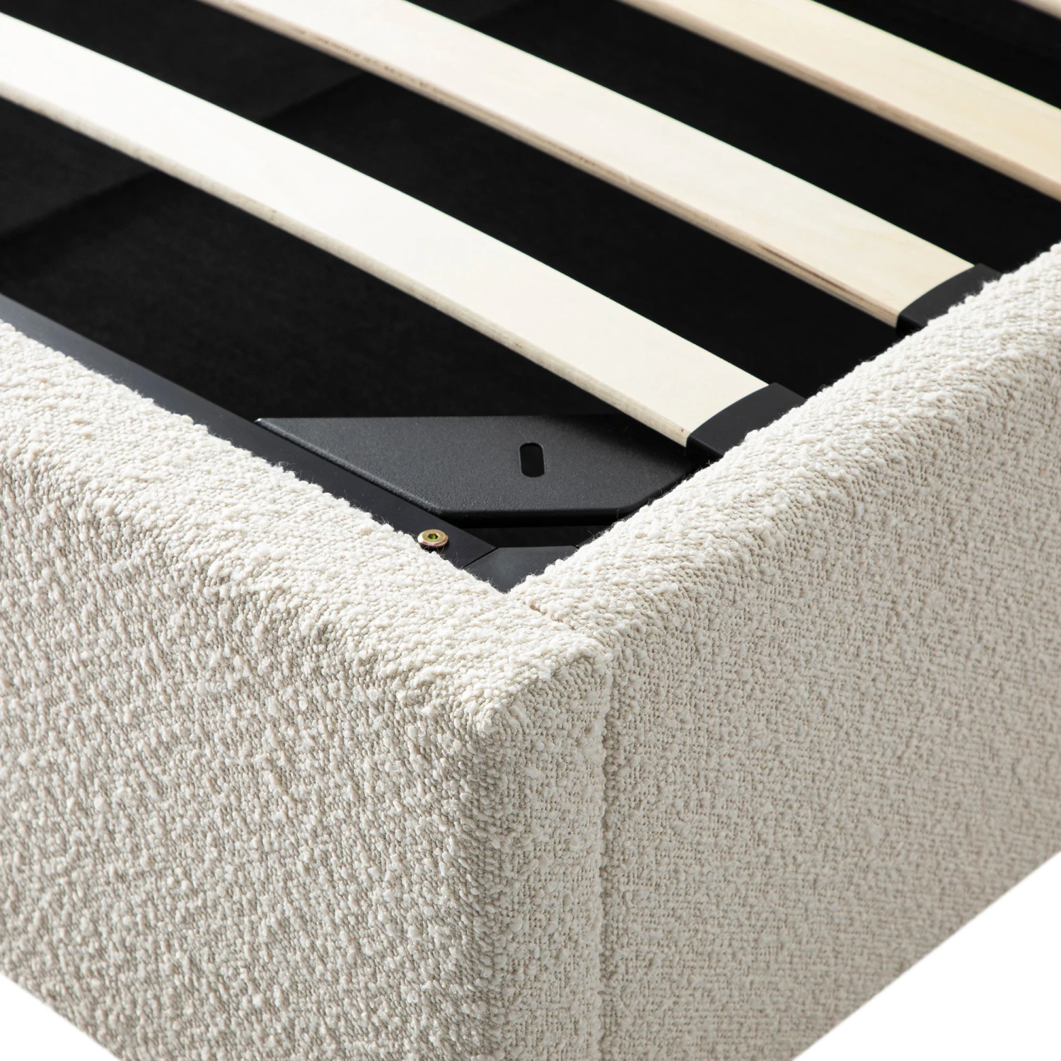 Kimberly Winged Upholstered Storage Bed, Ecru Boucle 17 Kimberly Winged Upholstered Storage Bed, Ecru Boucle - Image 17