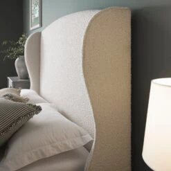 Kimberly Winged Upholstered Storage Bed, Ecru Boucle 24 Kimberly Winged Upholstered Storage Bed, Ecru Boucle -Daals Store ZX 2208 ECRU BOU scene6